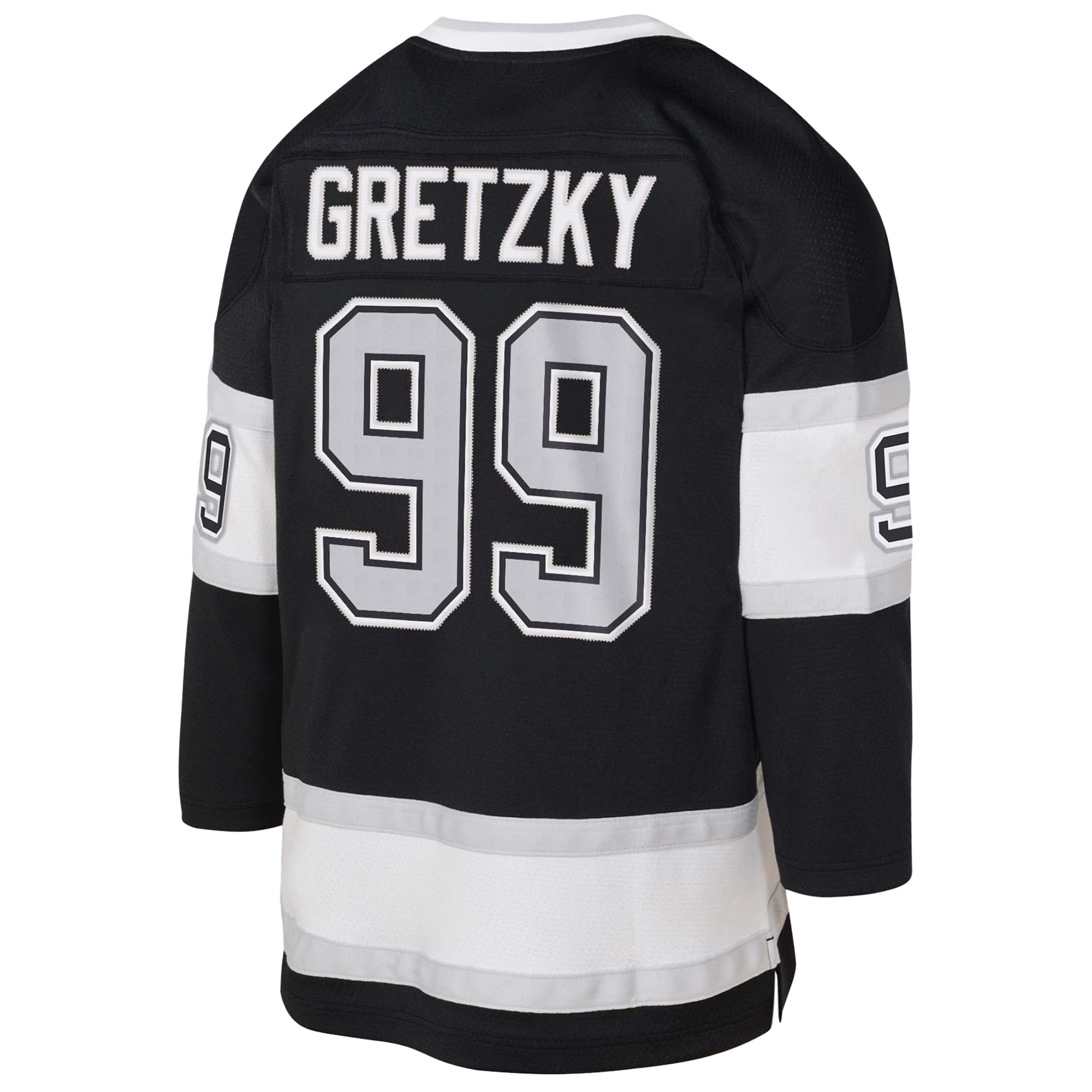 Wayne Gretzky Los Angeles Kings Mitchell & Ness Youth 1992/93 Captain Patch Power Play Player Jersey – Black Clowdercats