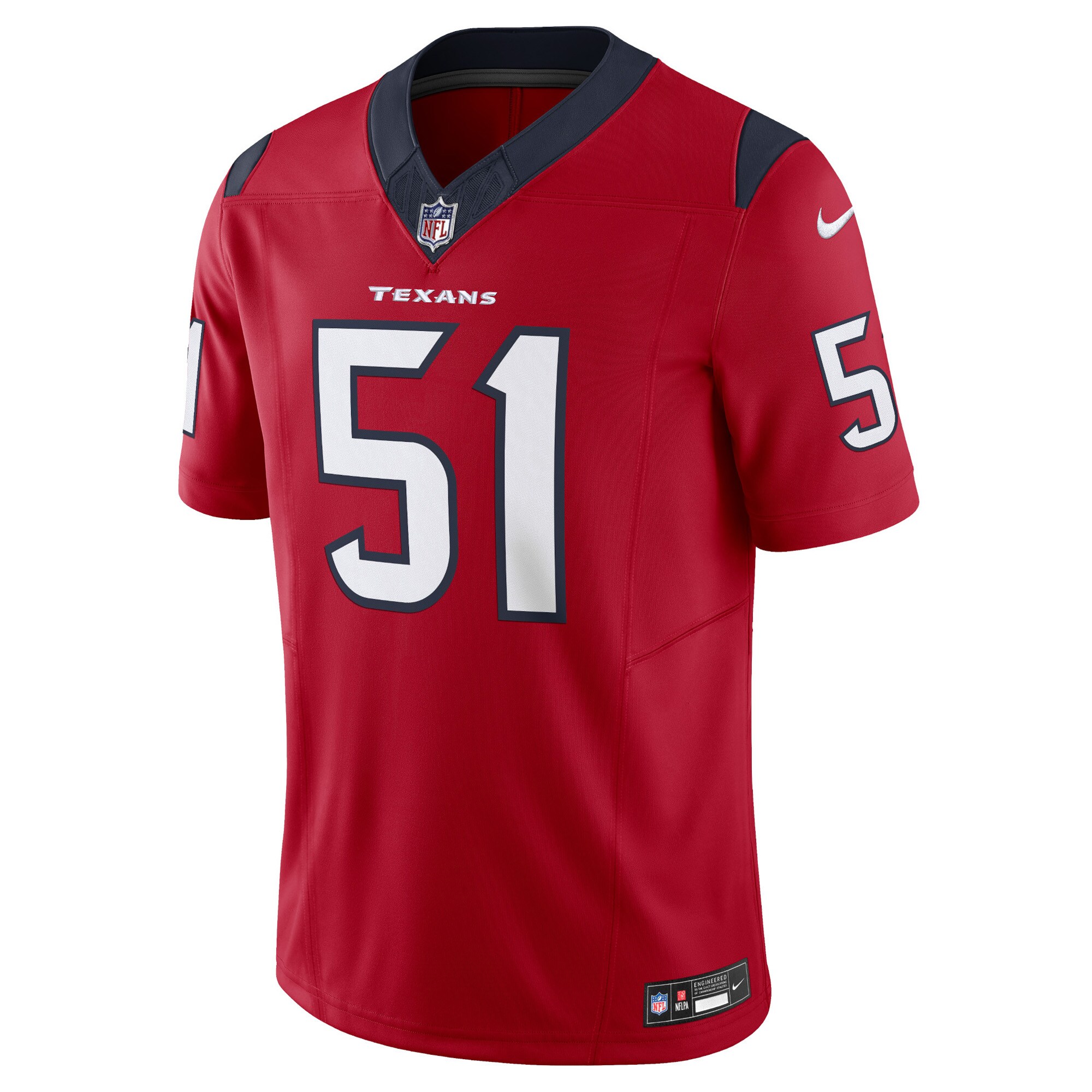 Will Anderson Jr. Houston Texans Nike Vapor F.U.S.E. Limited Jersey – Red Clowdercats