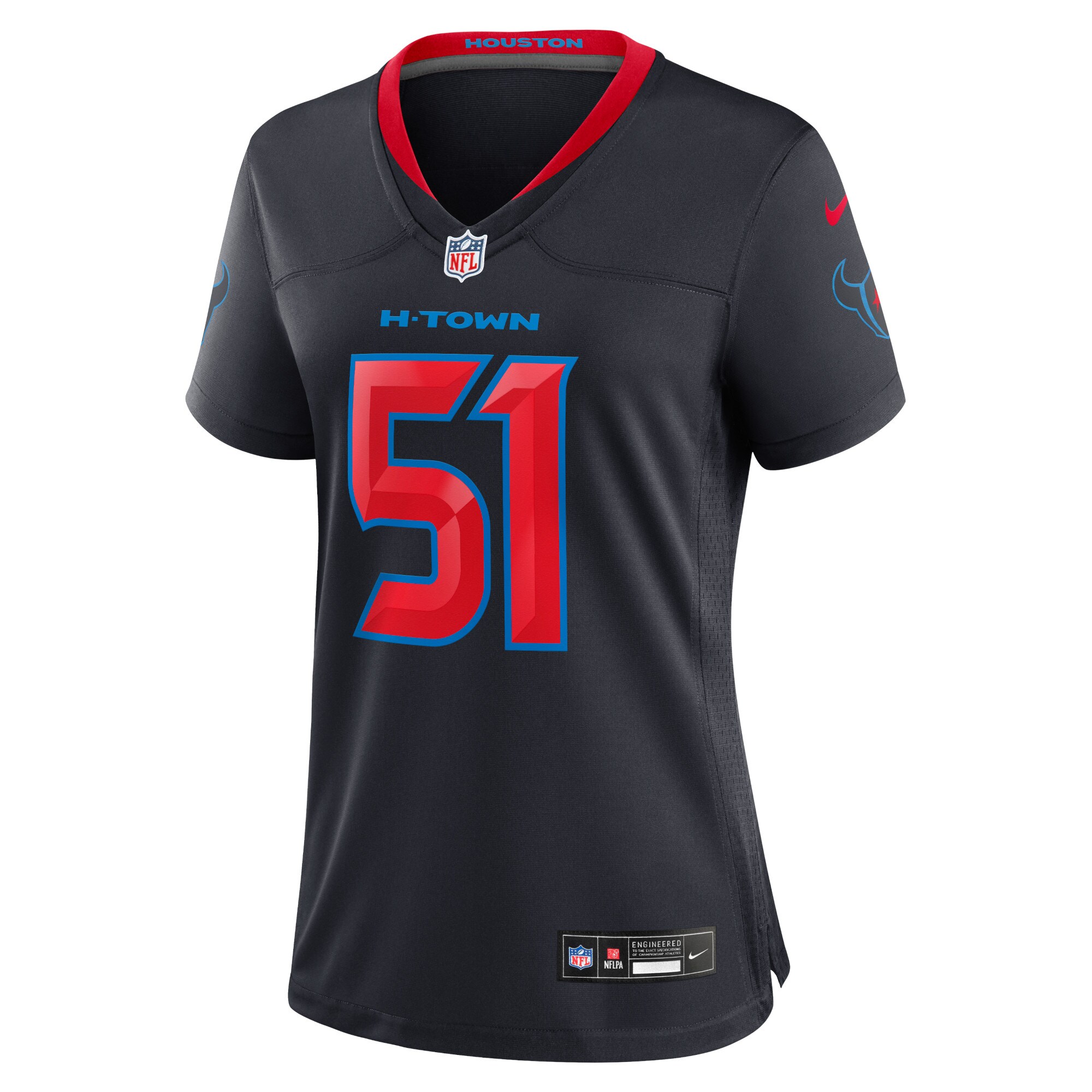 Will Anderson Jr. Houston Texans Nike Women’s 2nd Alternate Game Jersey – Navy Clowdercats