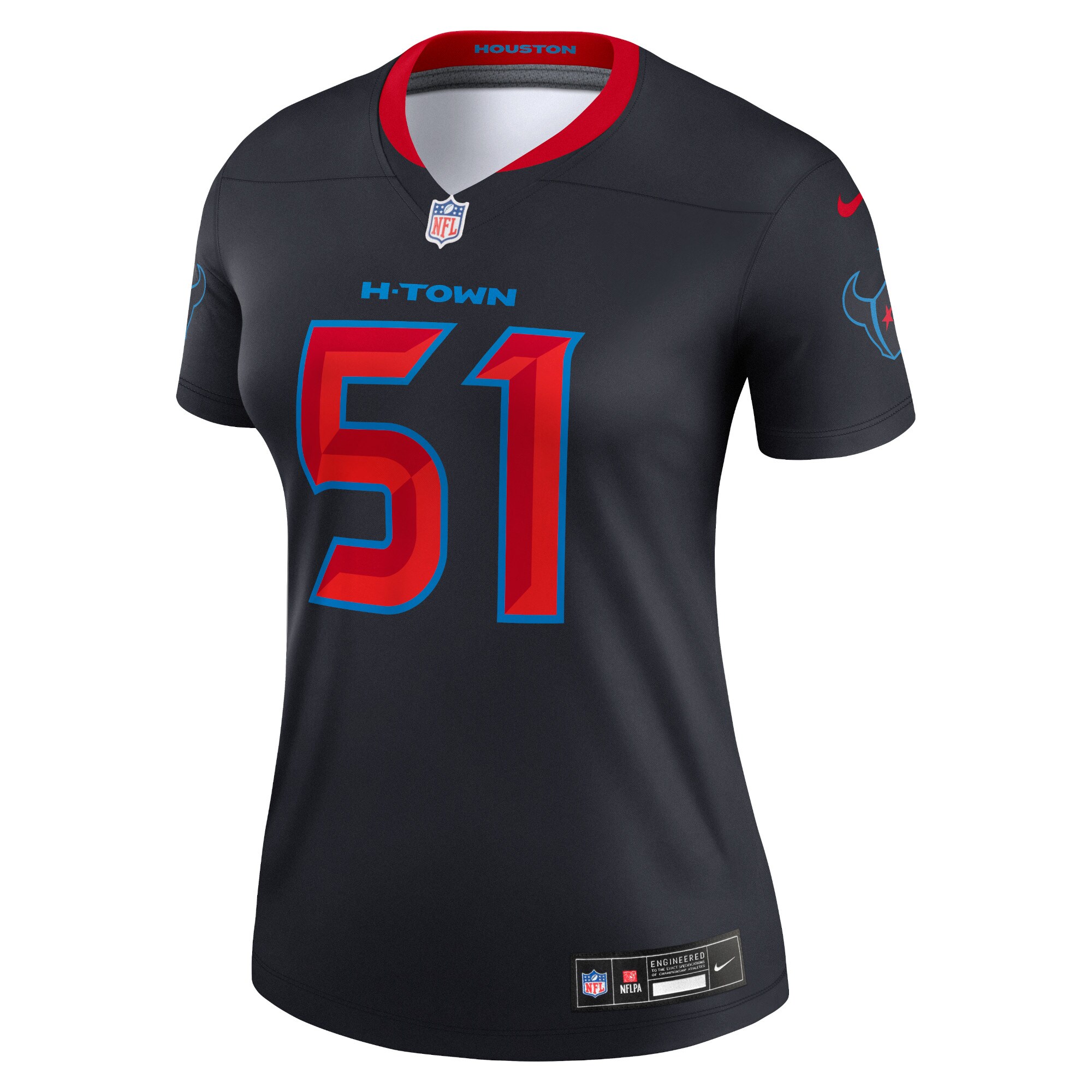 Will Anderson Jr. Houston Texans Nike Women’s Alternate Legend Player Performance Top – Navy Clowdercats