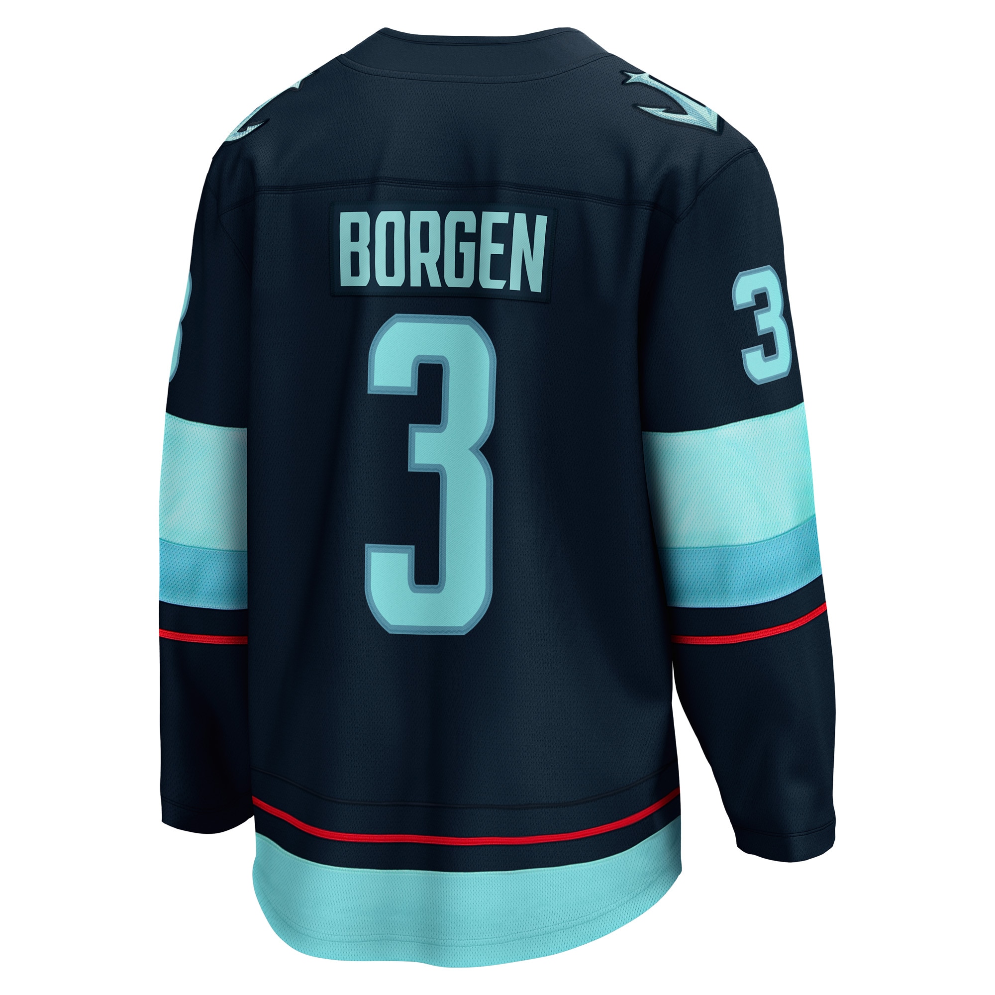 Will Borgen Seattle Kraken Fanatics Home Breakaway Player Jersey – Deep Sea Blue Clowdercats