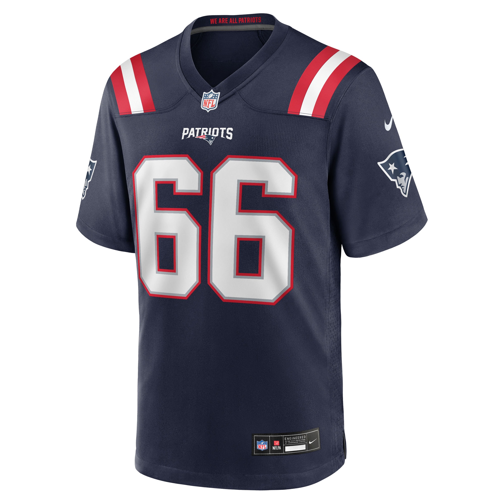 Will Campbell New England Patriots Nike 2025 NFL Draft First Round Pick Game Jersey – Navy Clowdercats