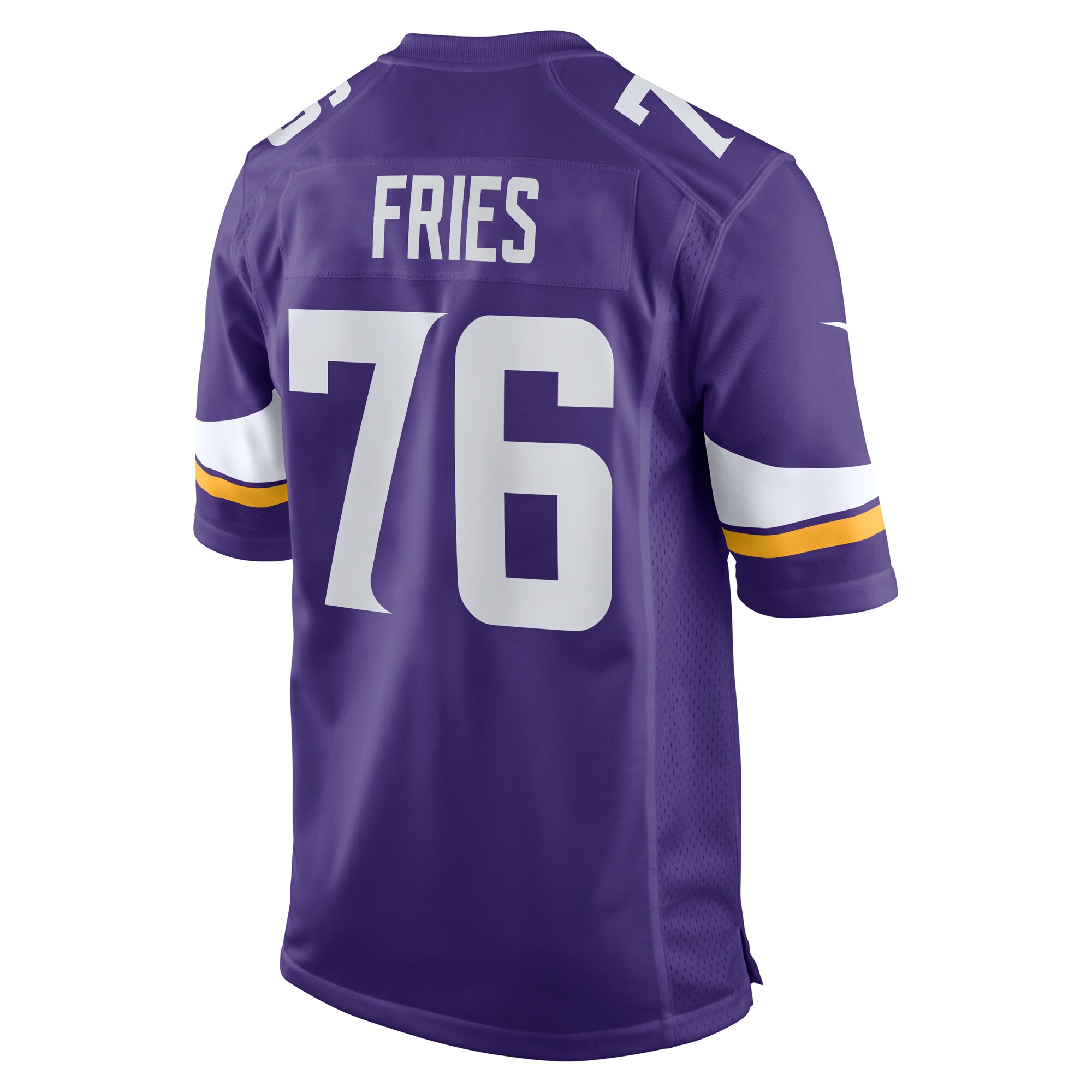Will Fries Minnesota Vikings Nike Team Game Jersey – Purple Clowdercats