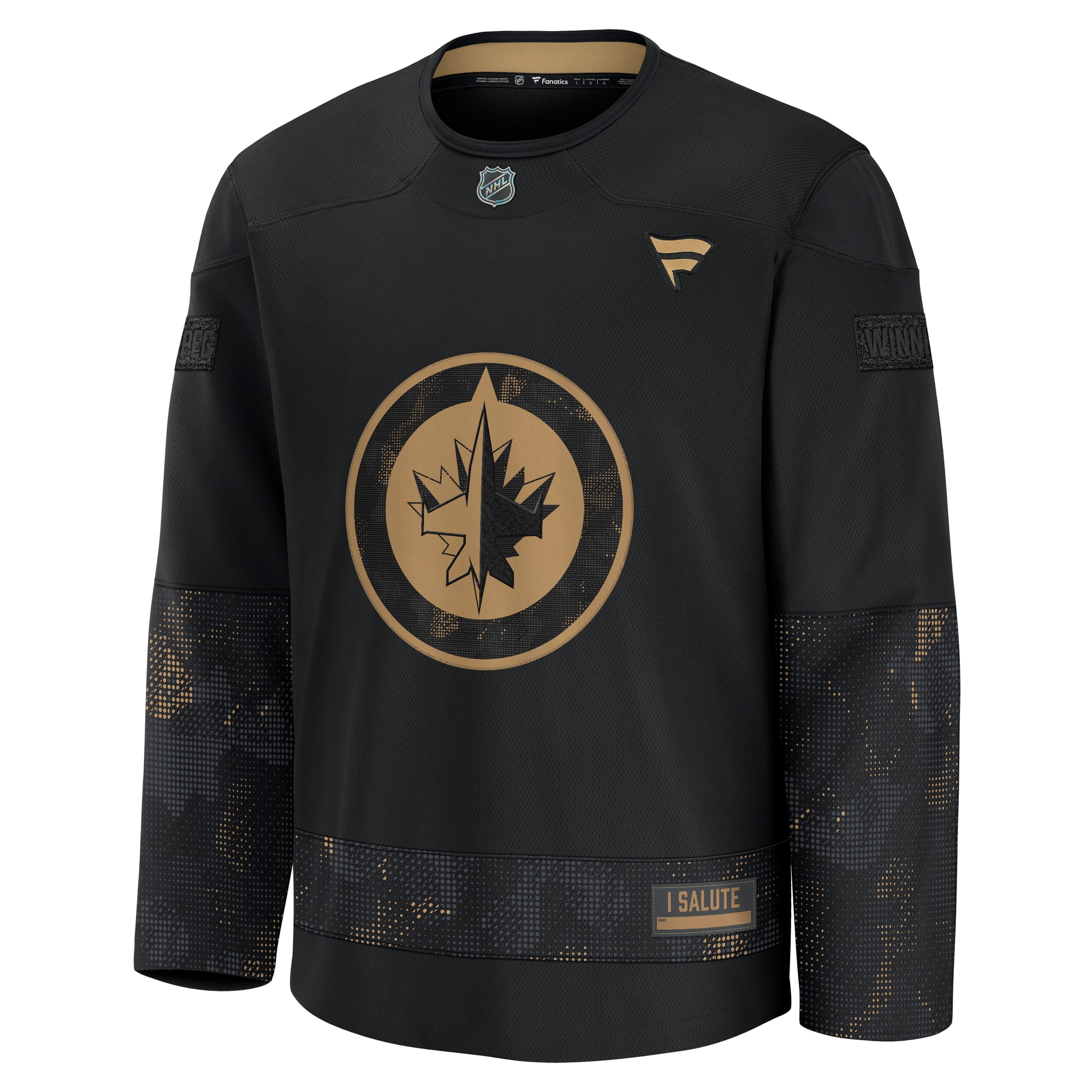 Winnipeg Jets Fanatics 2024 Military Appreciation Practice Jersey – Black Clowdercats