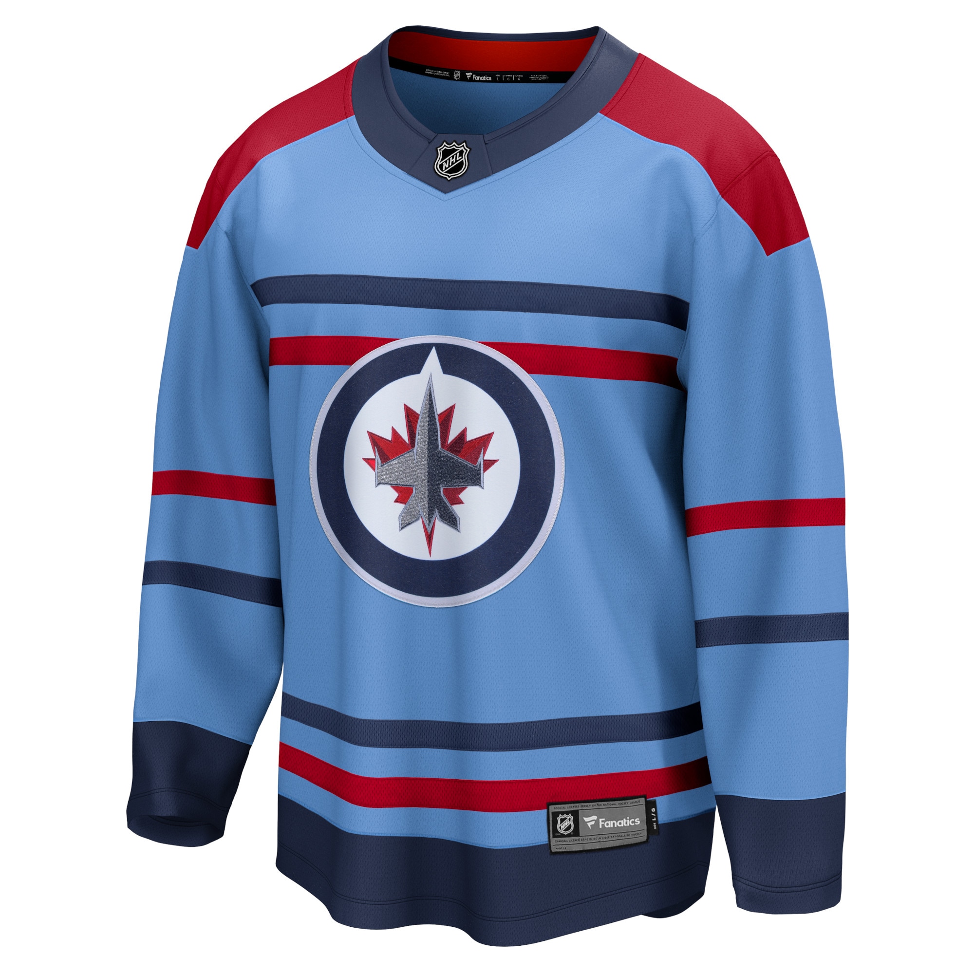Winnipeg Jets Fanatics Alternate Breakaway Jersey – Light Blue Clowdercats