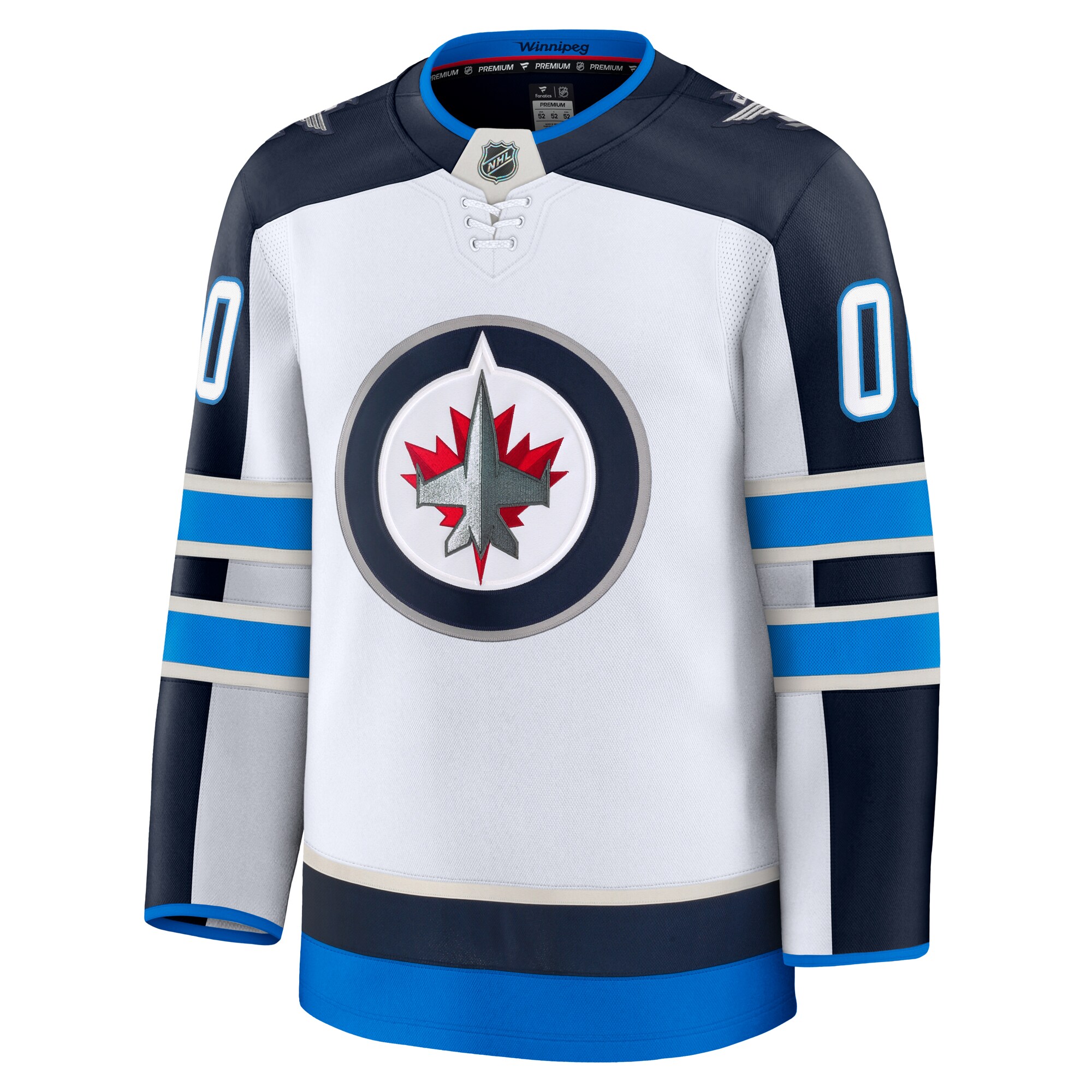 Winnipeg Jets Fanatics Away Premium Custom Jersey – White Clowdercats