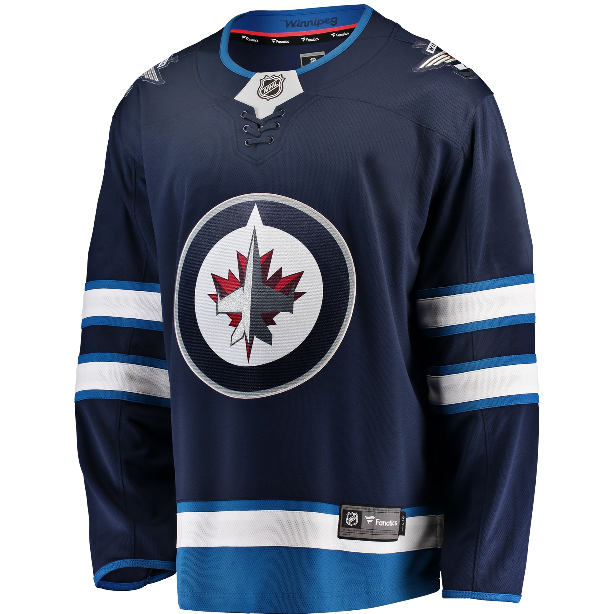 Winnipeg Jets Fanatics Breakaway Home Jersey – Blue Clowdercats
