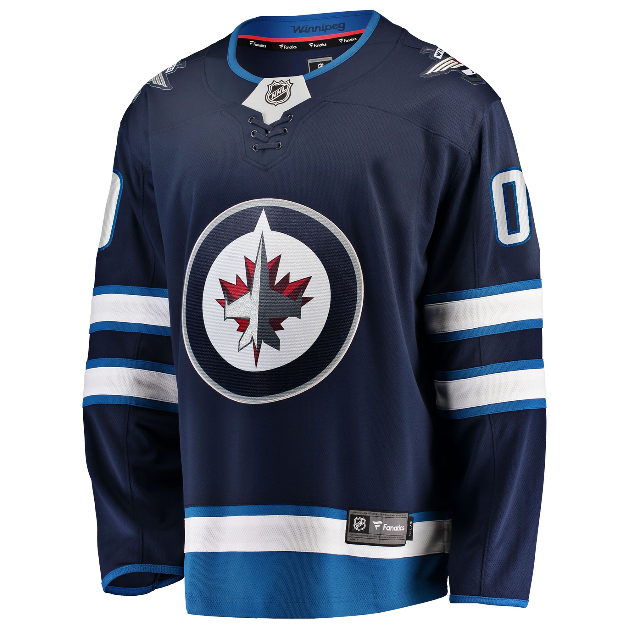 Winnipeg Jets Fanatics Home Breakaway Custom Jersey – Blue Clowdercats