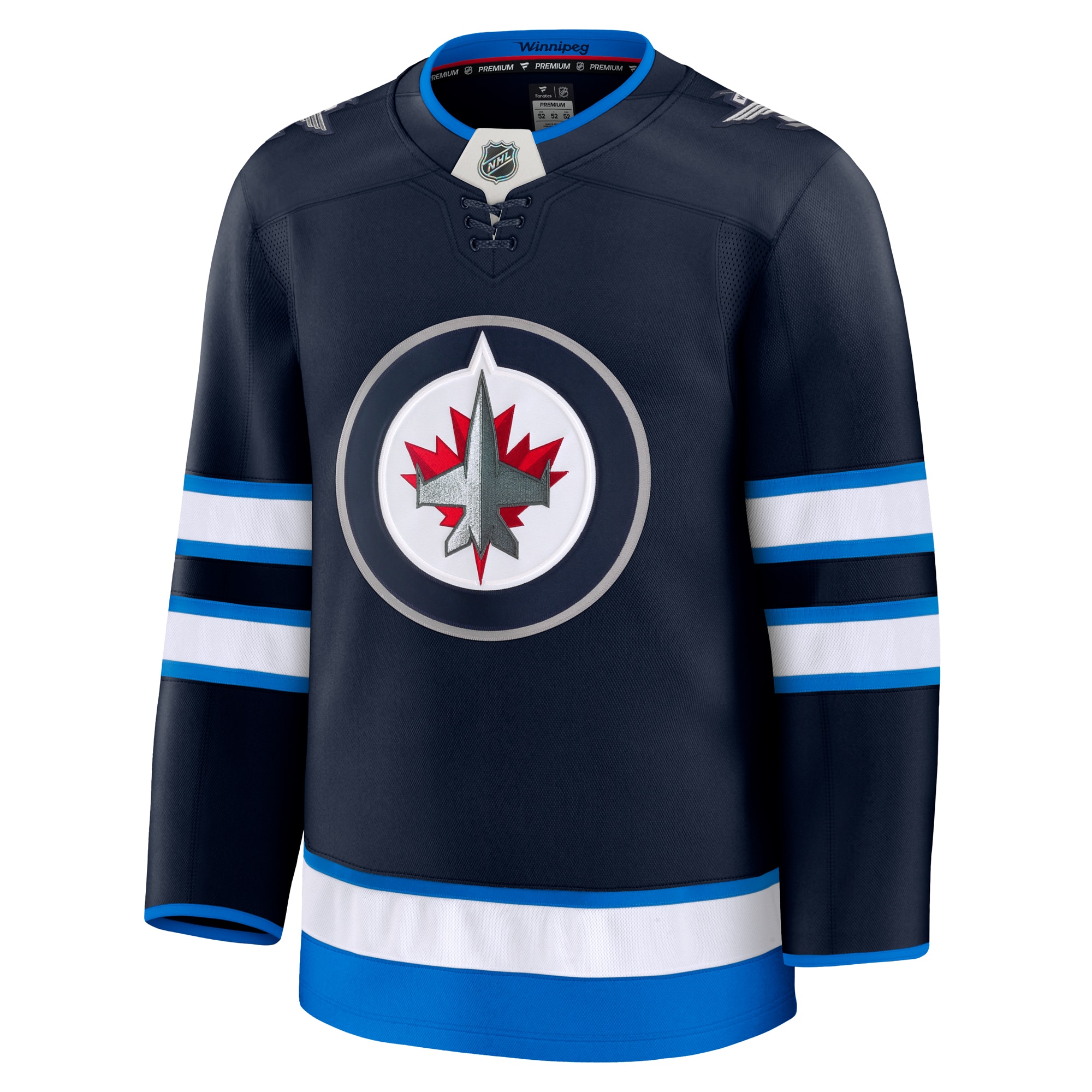 Winnipeg Jets Fanatics Home Premium Jersey – Navy Clowdercats