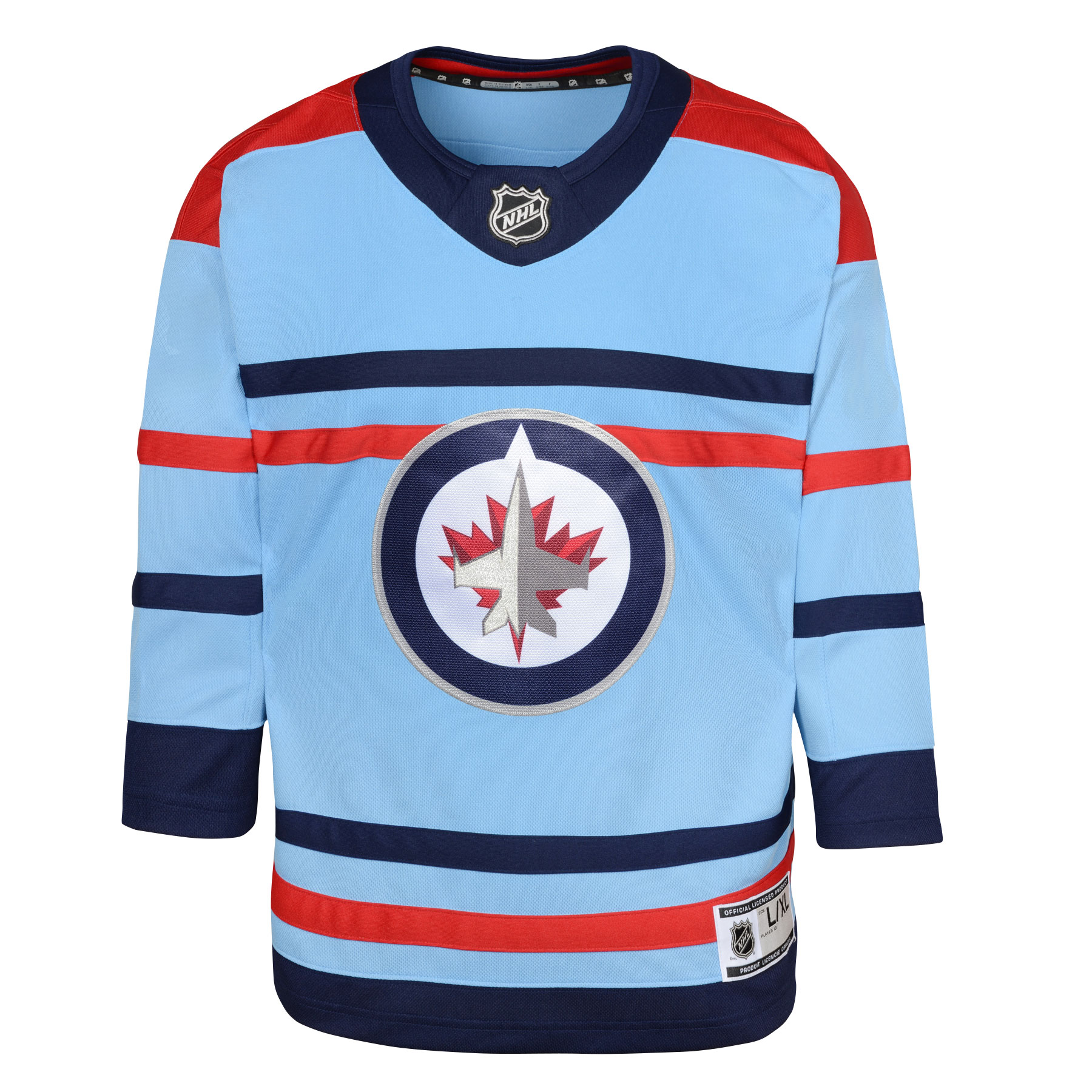 Winnipeg Jets Youth Anniversary Premier Jersey – Light Blue Clowdercats