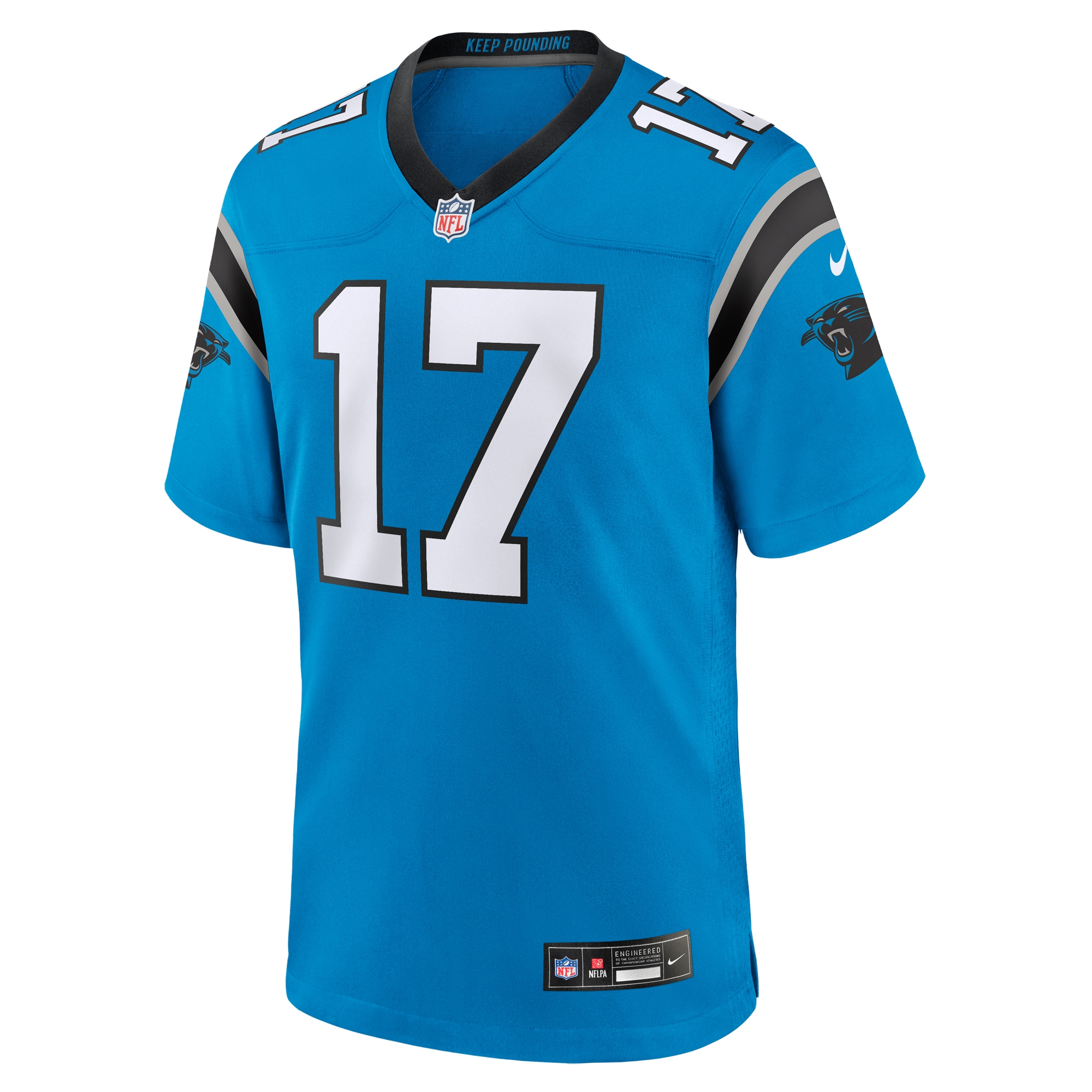 Xavier Legette Carolina Panthers Nike Alternate Game Jersey – Blue Clowdercats