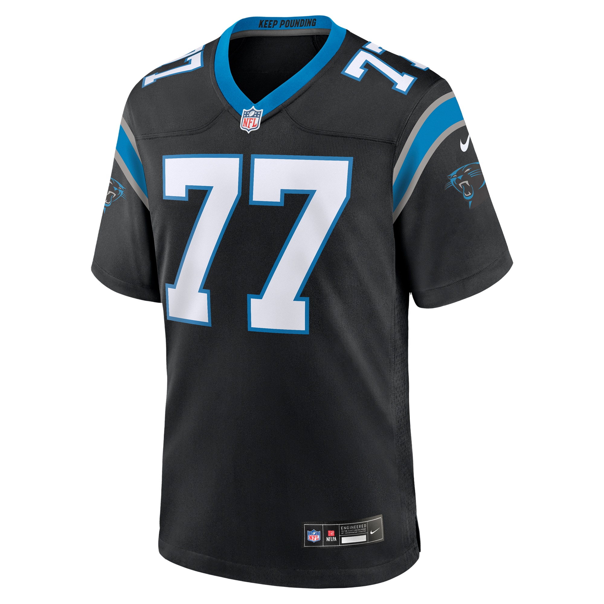 Yosh Nijman Carolina Panthers Nike Game Jersey – Black Clowdercats