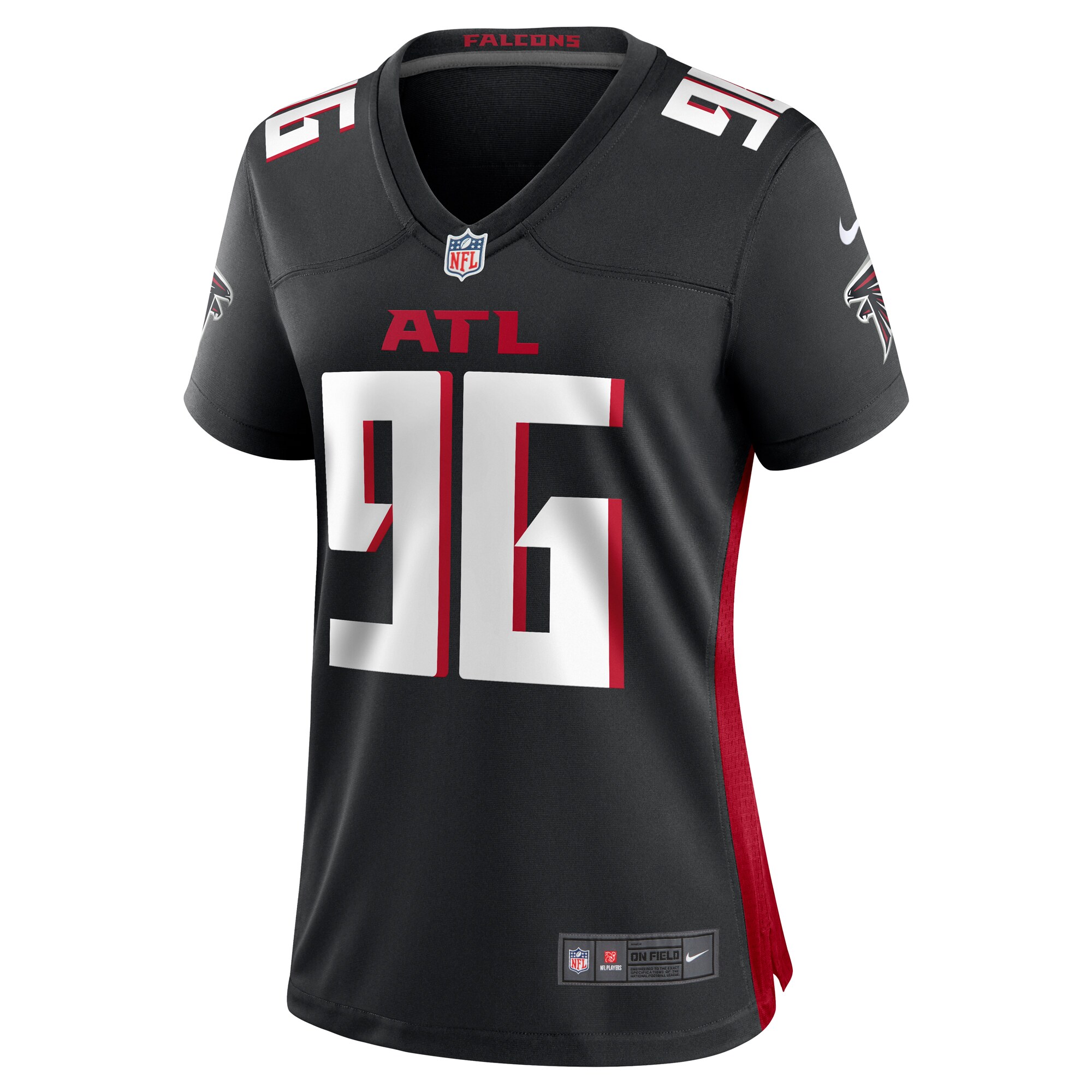 Zach Harrison Atlanta Falcons Nike Women’s Team Game Jersey – Black Clowdercats