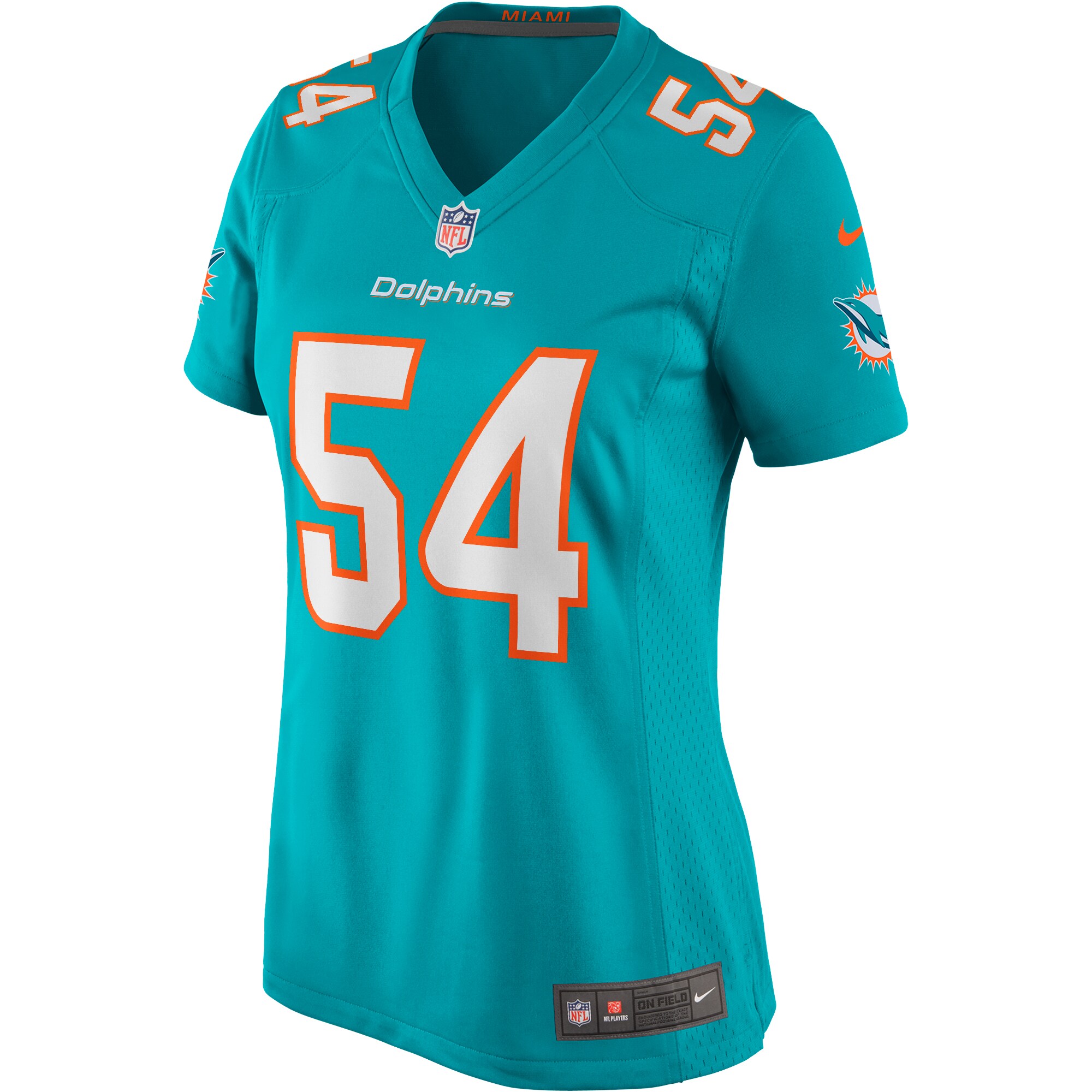 Zach Thomas Miami Dolphins Nike Women’s Game Retired Player Jersey – Aqua Clowdercats