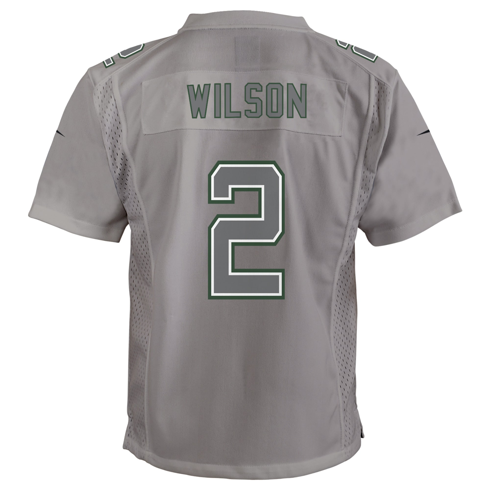 Zach Wilson New York Jets Nike Youth Atmosphere Game Jersey – Gray Clowdercats