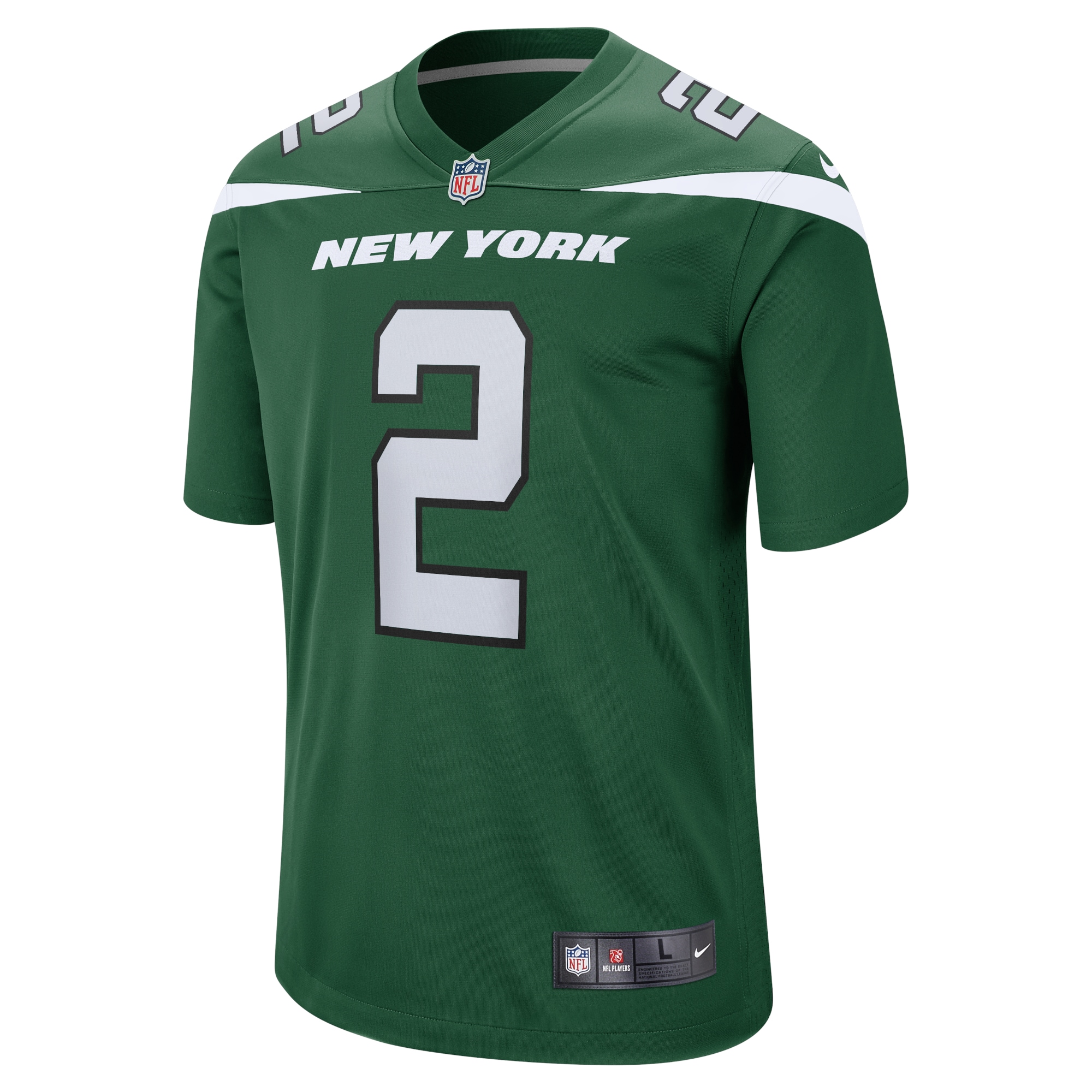 Zach Wilson New York Jets Nike Youth Game Jersey – Gotham Green Clowdercats