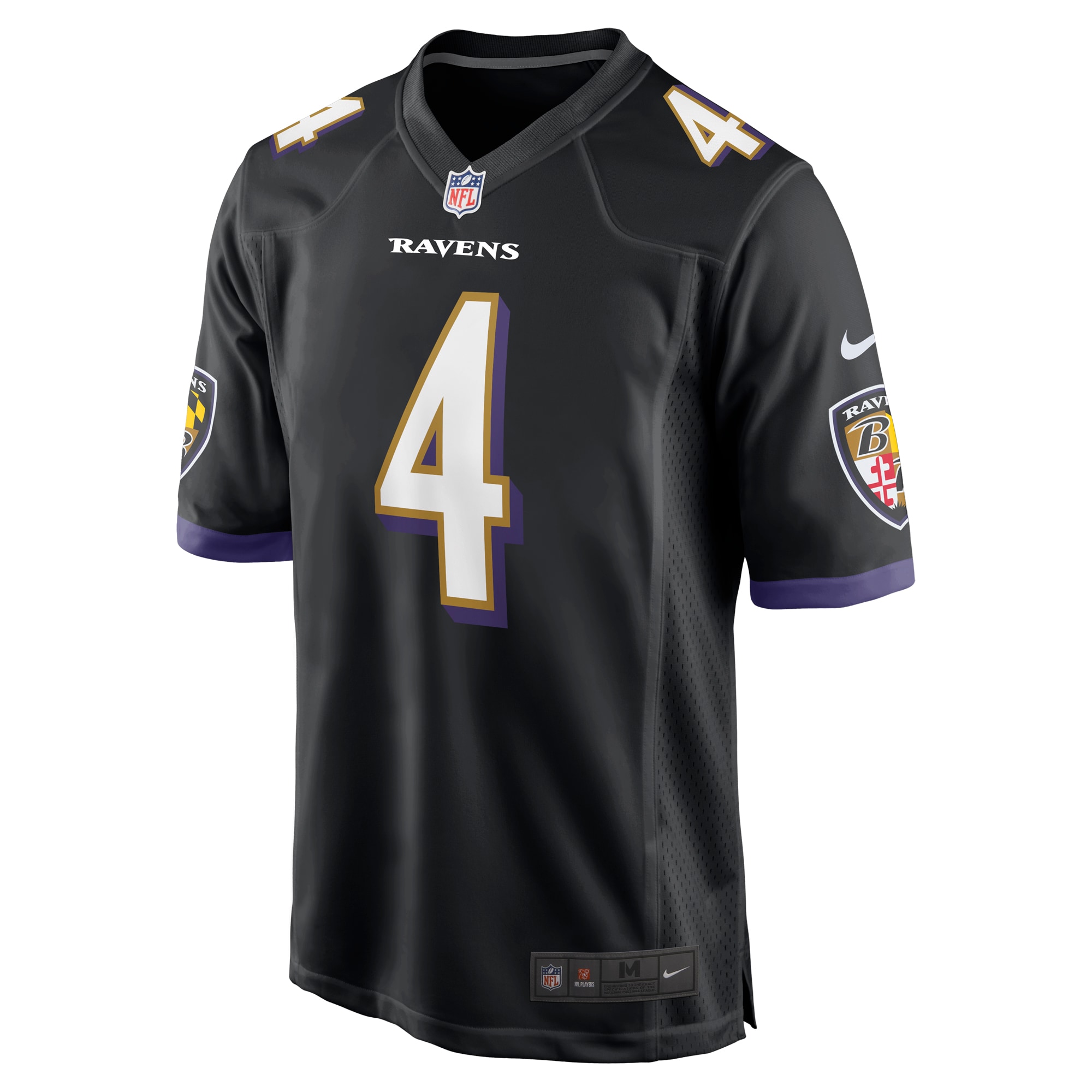 Zay Flowers Baltimore Ravens Nike Alternate Game Jersey – Black Clowdercats