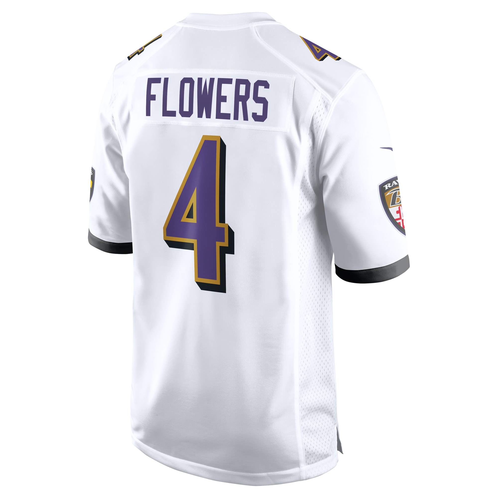 Zay Flowers Baltimore Ravens Nike Game Jersey – White Clowdercats