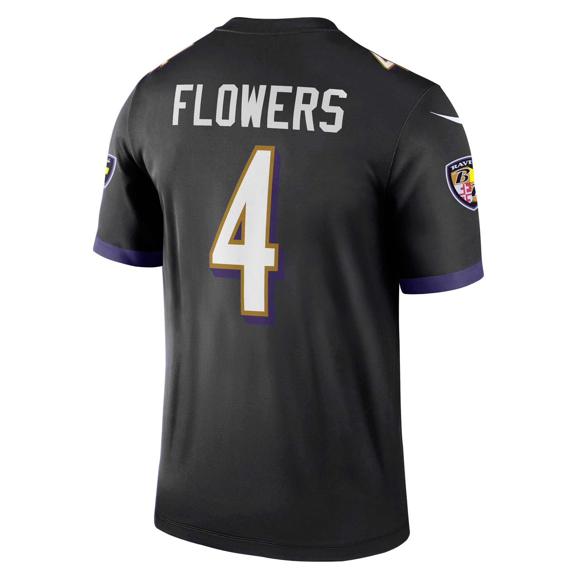 Zay Flowers Baltimore Ravens Nike Legend Player Performance Top – Black Clowdercats