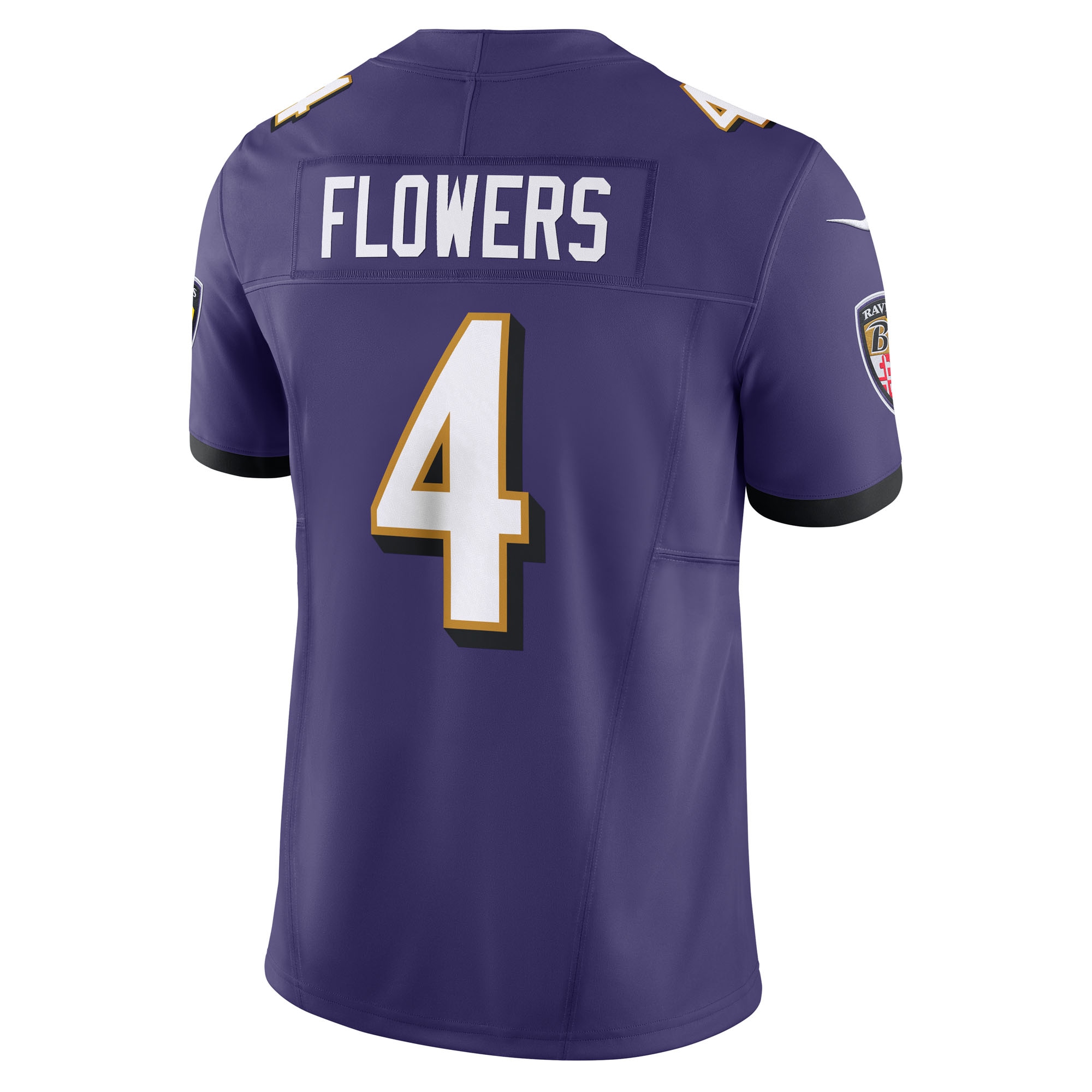 Zay Flowers Baltimore Ravens Nike Vapor F.U.S.E. Limited Jersey – Purple Clowdercats