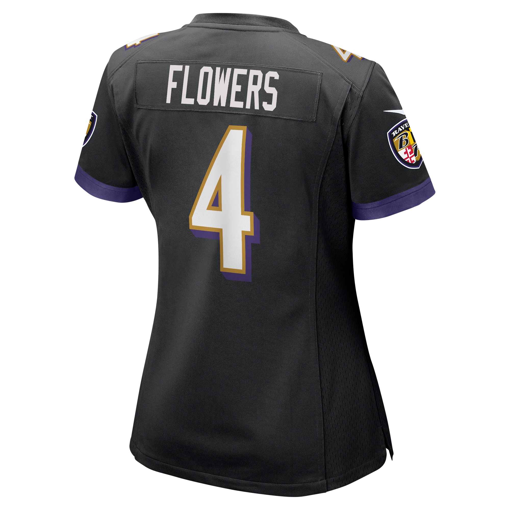 Zay Flowers Baltimore Ravens Nike Women’s Alternate Game Jersey – Black Clowdercats